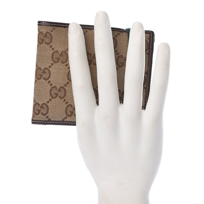 Gucci Monogram Web Band Bi-Fold Wallet Brown 2 of 9