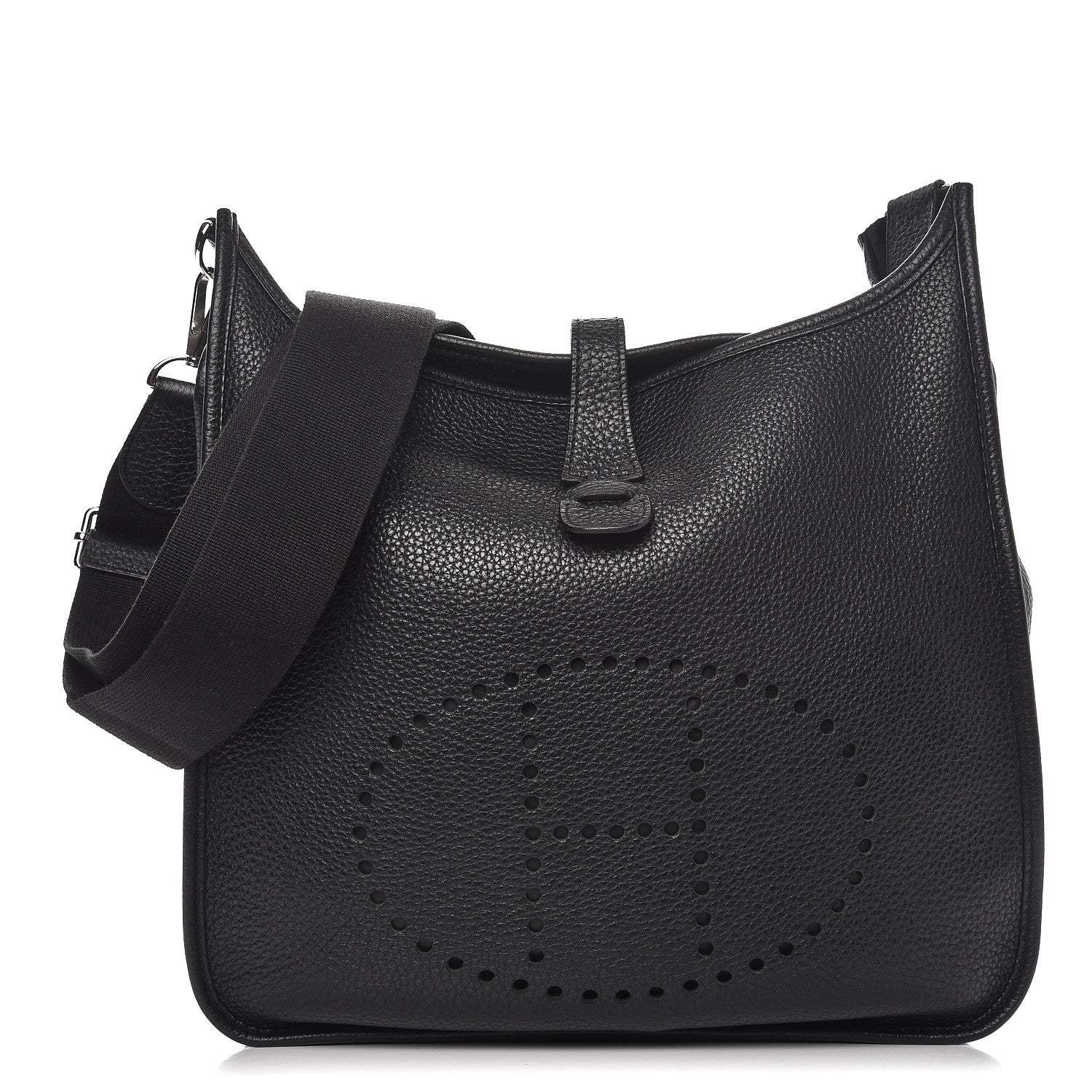 Hermes Taurillon Clemence Evelyne III GM Black 1 of 8
