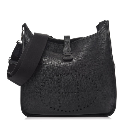 Hermes Taurillon Clemence Evelyne III GM Black 1 of 8