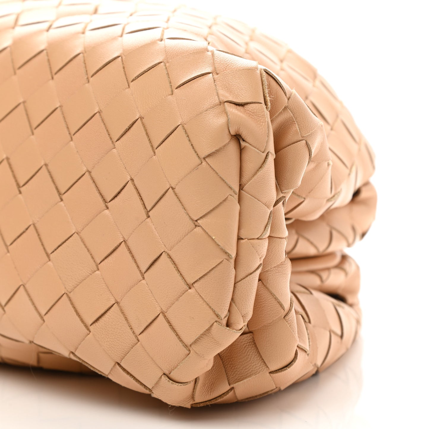 Nappa Maxi Intrecciato The Pouch Oversized Clutch Almond