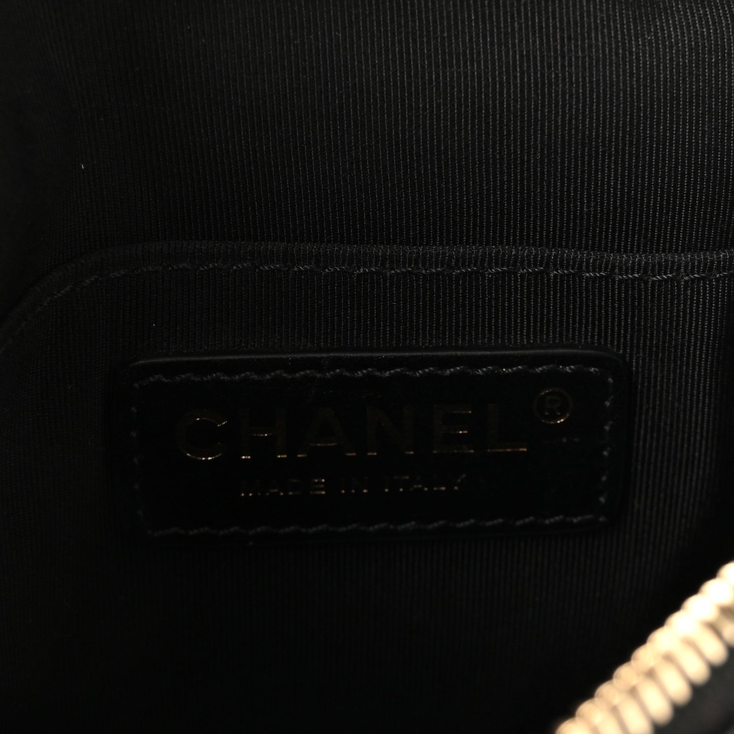 Lambskin Quilted Waist Bag Fanny Pack Black