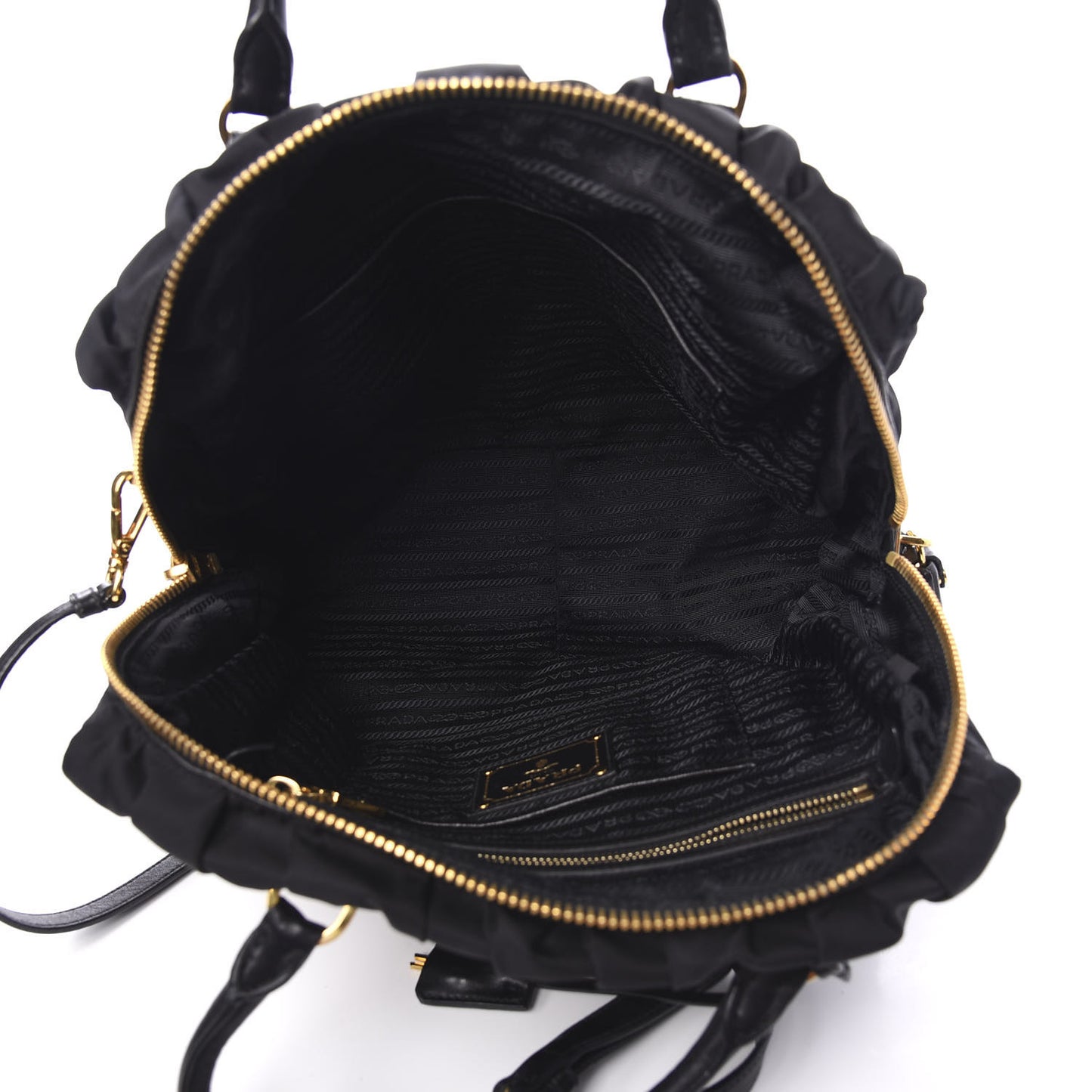 Tessuto Nylon Gaufre Tote Black