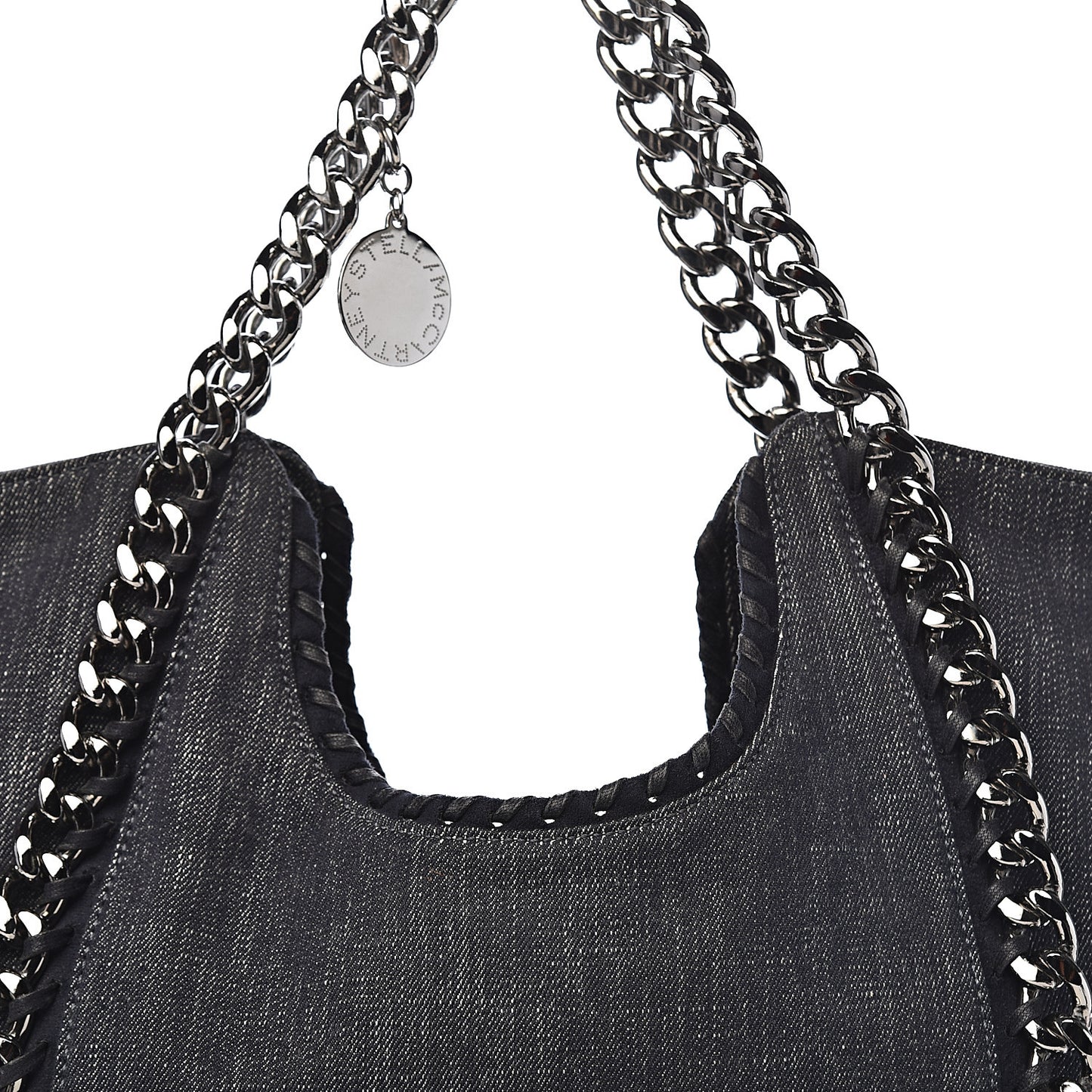 Denim Chain Falabella Tote Blue