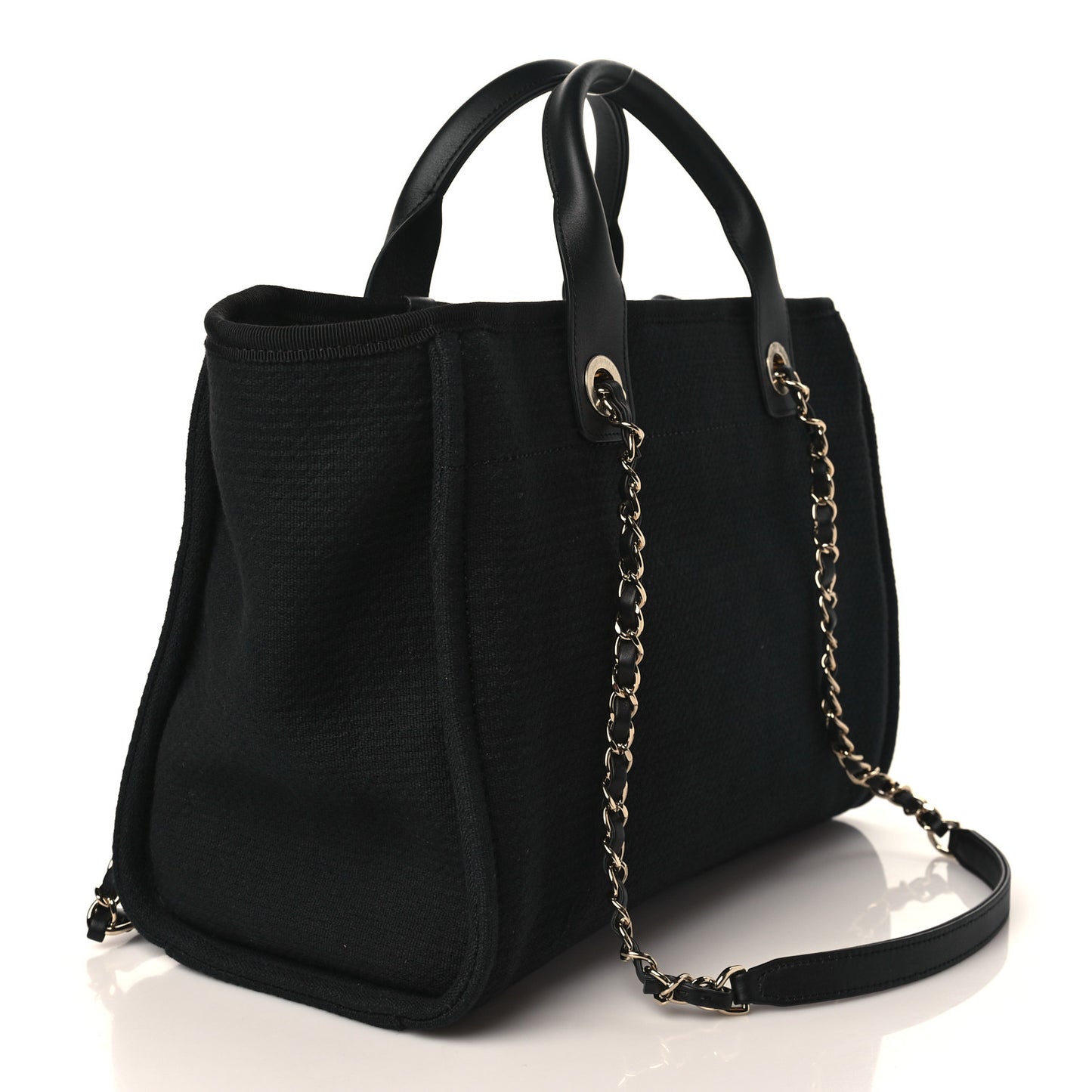 Mixed Fibers Small Deauville Tote Black