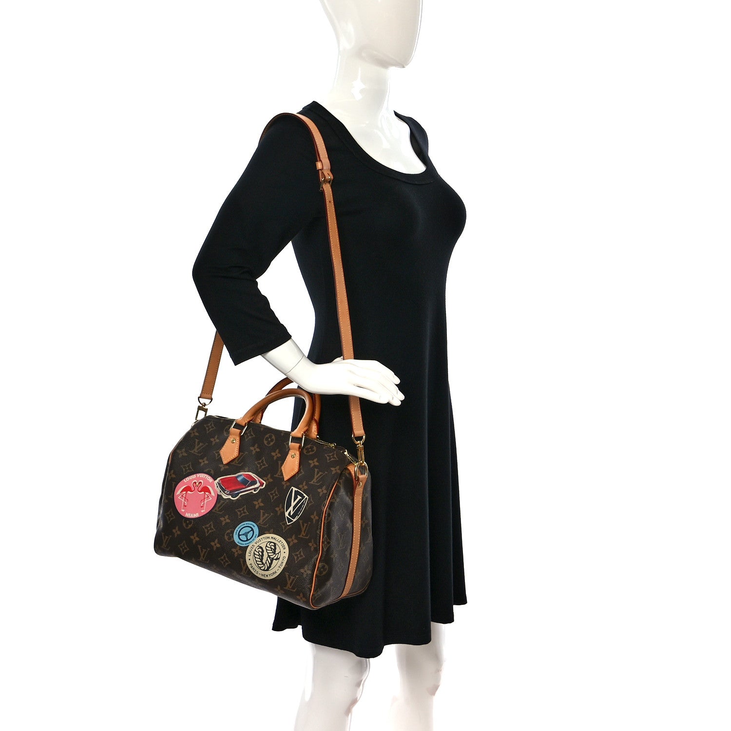 Louis Vuitton Monogram World Tour Speedy Bandouliere 30 2 of 11