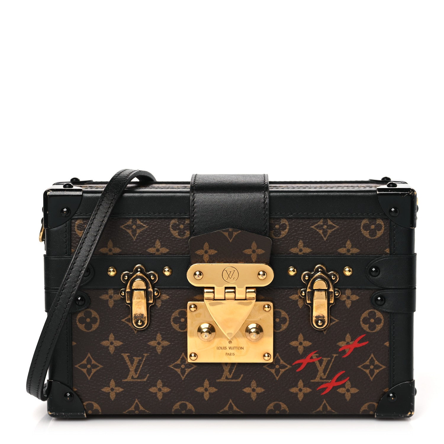 Louis Vuitton Monogram Petite Malle Black 1 of 12