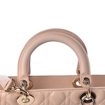 Christian Dior Lambskin Cannage Large Lady Dior Beige 11 of 11