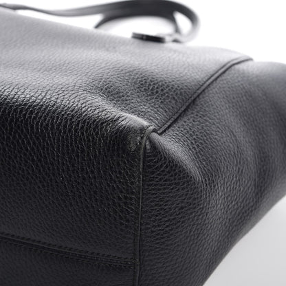 Gucci Pebbled Calfskin Small Swing Tote Black 10 of 13