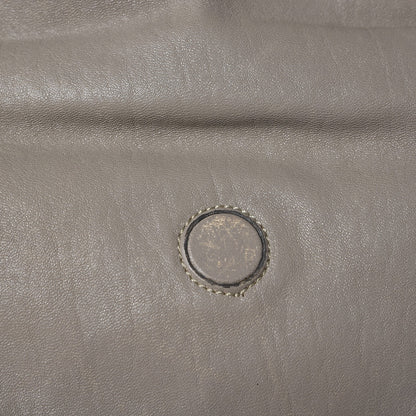 MCM Calfskin Monogram Shoulder Bag Taupe 12 of 23
