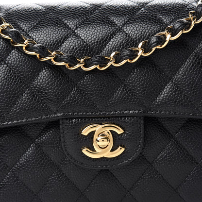Chanel Caviar Quilted Small Double Flap Black 10 of 11