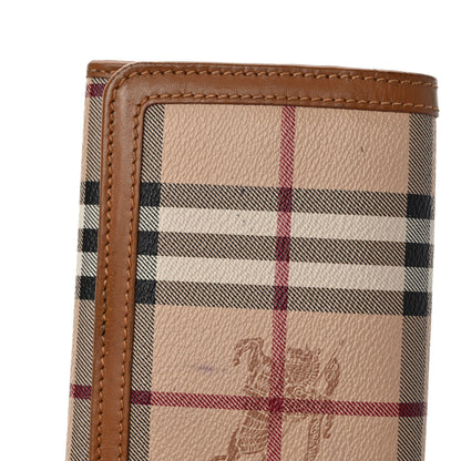 Burberry Haymarket Check Penrose Continental Wallet Chocolate 8 of 8