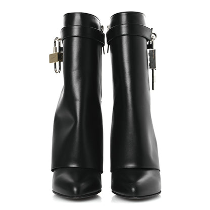 Givenchy Calfskin Shark Lock Ankle Boots 39 Black 3 of 11