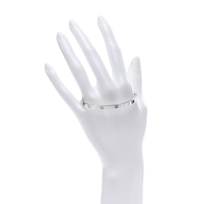 Cartier 18K White Gold Small LOVE Bracelet 17 2 of 6