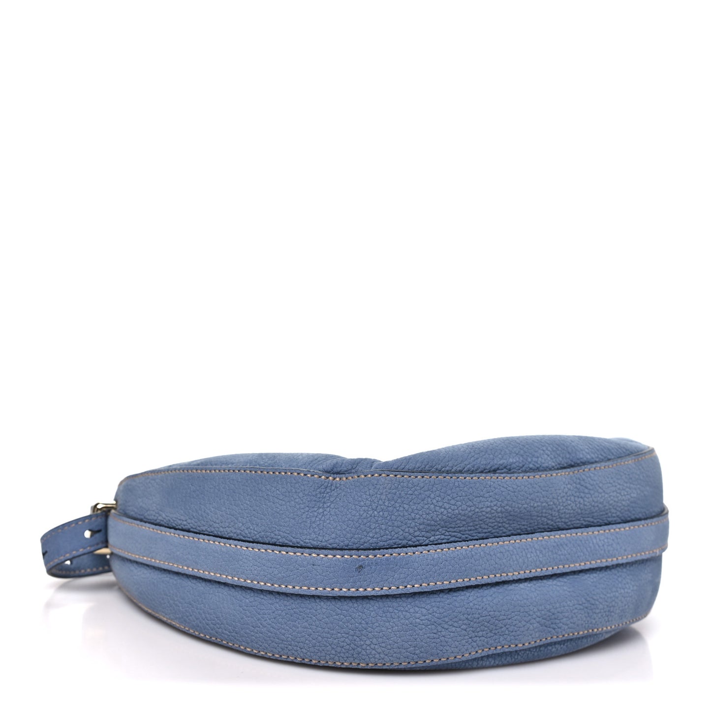 Nubuck Small Arque Shoulder Bag Aviation Blue