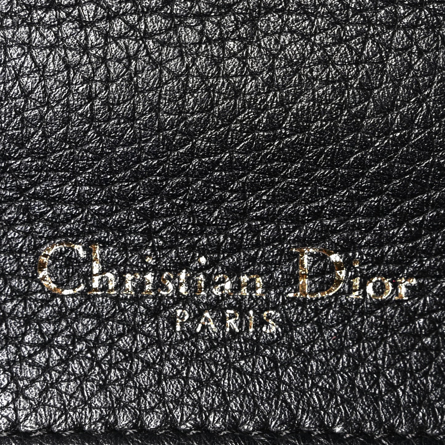 Grained Calfskin Small Diorama Flap Bag Black