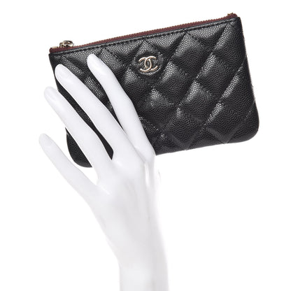 Chanel Caviar Quilted Small Cosmetic Case Black 2 of 10