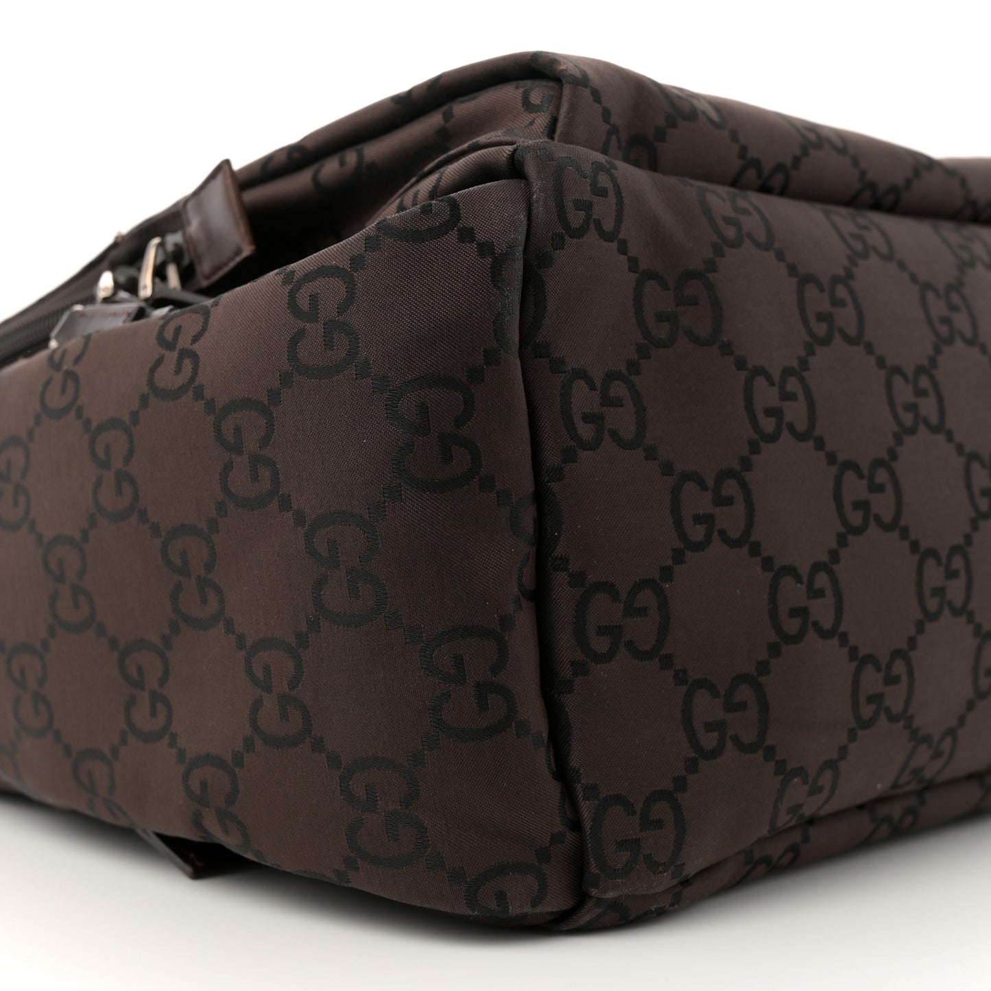 Nylon Monogram Extra Large Satchel Dark Brown