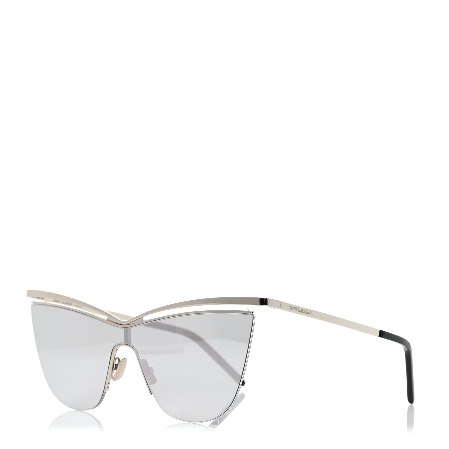 Saint Laurent SL249 Cat Eye Sunglasses Silver 1 of 7