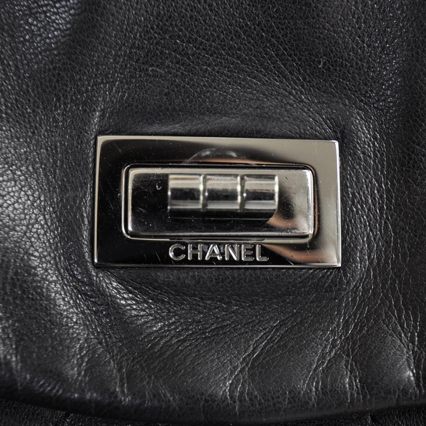 Lambskin Double Mademoiselle Jumbo Flap Black