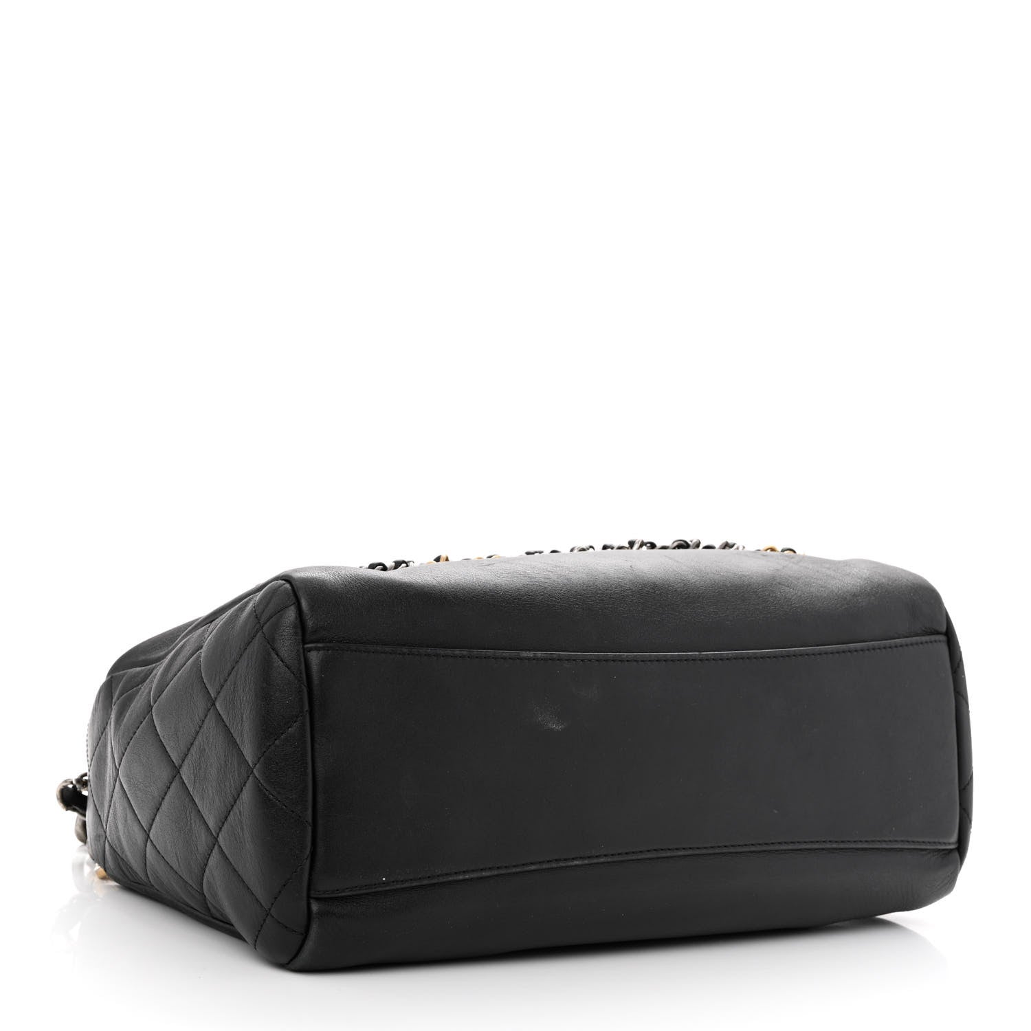Chanel Calfskin Chain 20s Signature Hobo Black 4 of 12