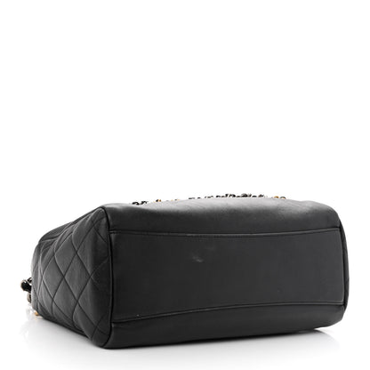 Chanel Calfskin Chain 20s Signature Hobo Black 4 of 12