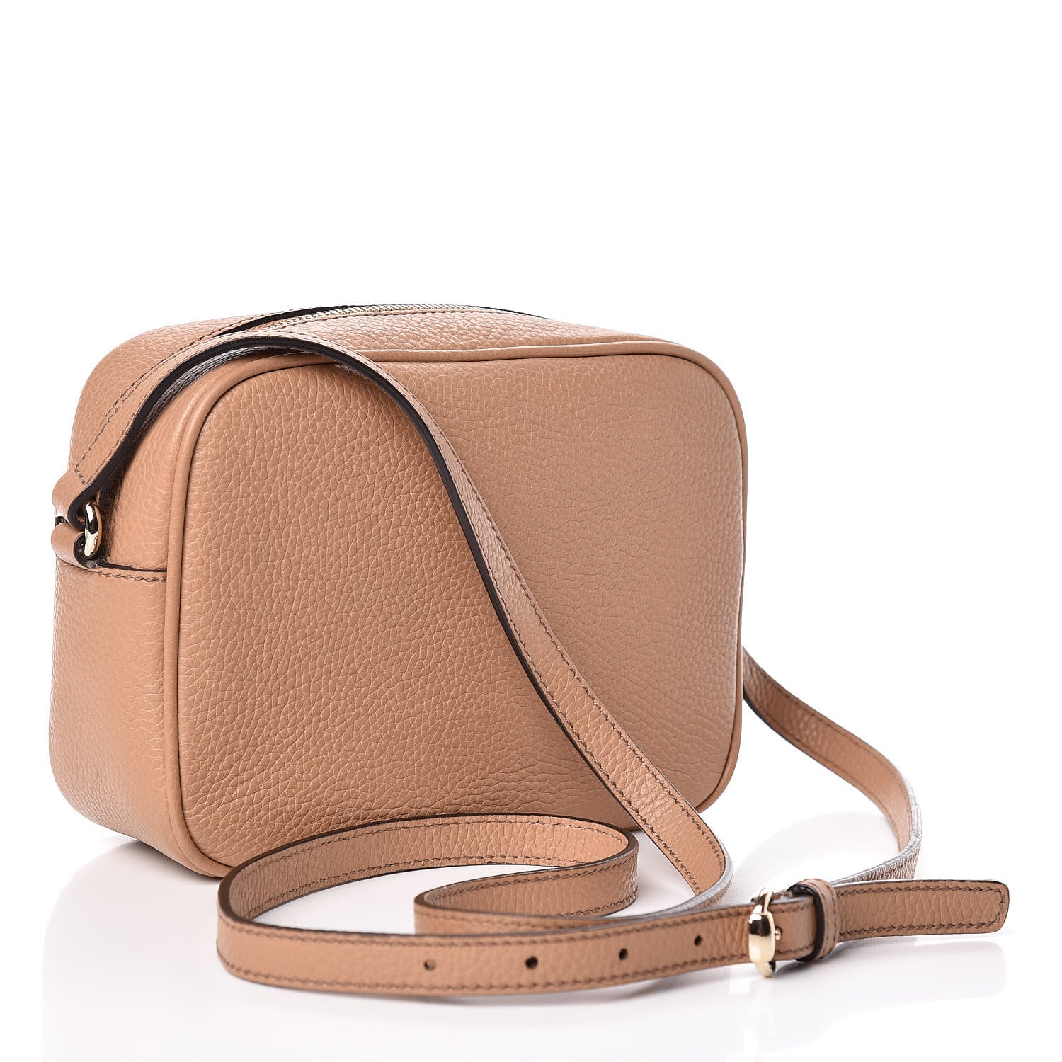 Gucci Pebbled Calfskin Small Soho Disco Bag Rose Beige 3 of 10