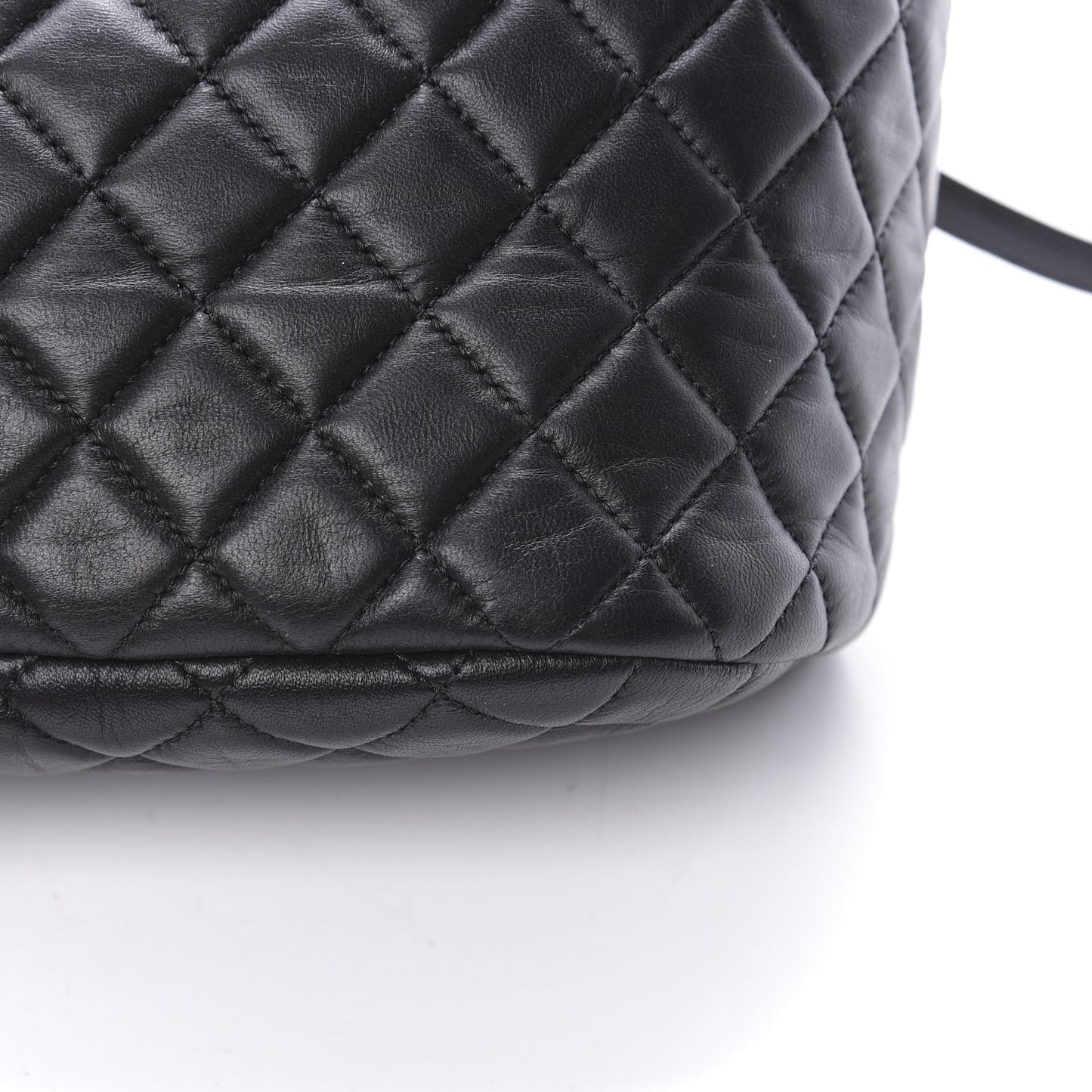 Lambskin Quilted Small Urban Spirit Backpack Black