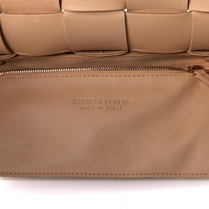 Bottega Veneta Lambskin Maxi Intrecciato Cassette Crossbody Bag Almond 6 of 17