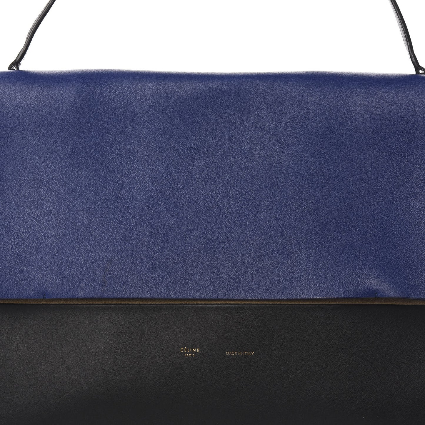 Calfskin Suede All Soft Shoulder Bag Indigo
