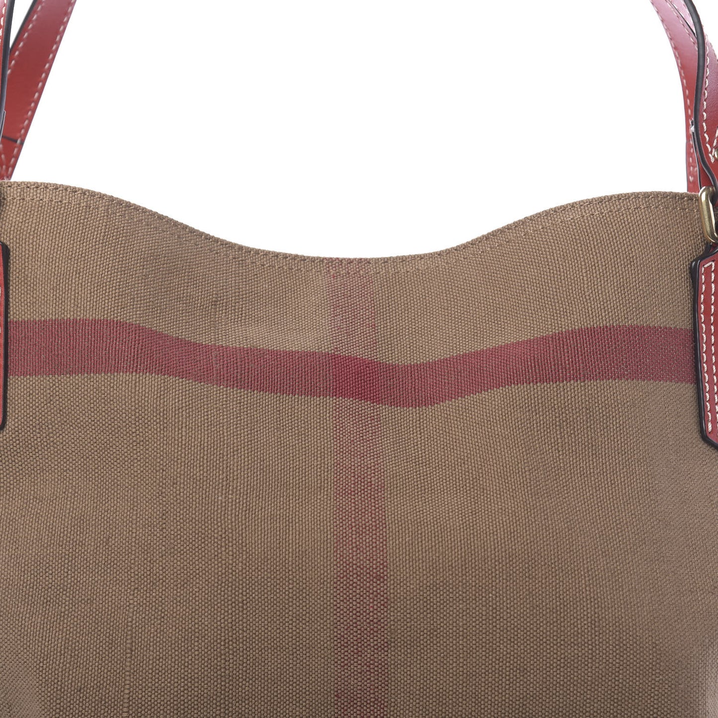 Canvas Mega Check Medium Maidstone Cadmium Red