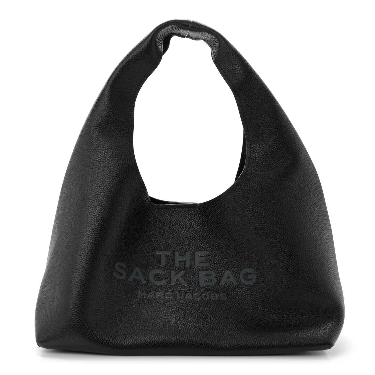Grained Calfskin Medium The Sack Bag Black