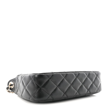 Chanel Caviar Quilted Purse With Chain Black 4 of 9