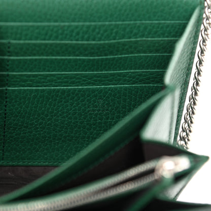 Gucci Calfskin Mini Dionysus Chain Wallet Emerald 6 of 16