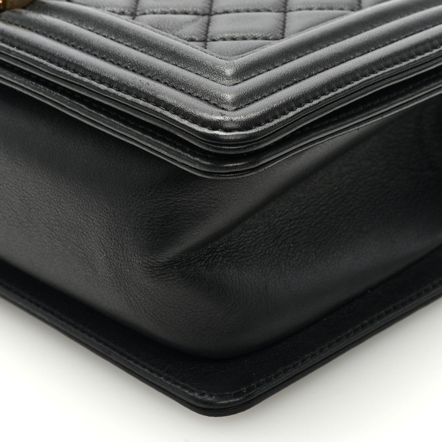 Chanel Calfskin Quilted Medium Boy Flap Black 9 of 9