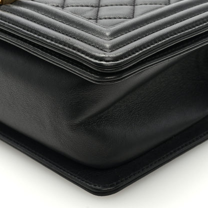 Chanel Calfskin Quilted Medium Boy Flap Black 9 of 9