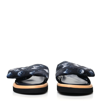 Louis Vuitton Nylon Monogram Womens Pool Pillow Comfort Mules 36 Navy Blue 2 of 8