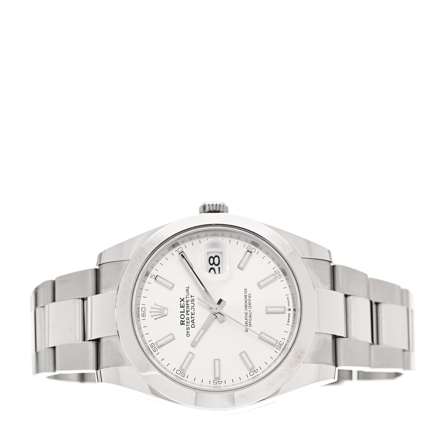Rolex Stainless Steel 41mm Oyster Perpetual Datejust Watch Silver 126300 2 of 5