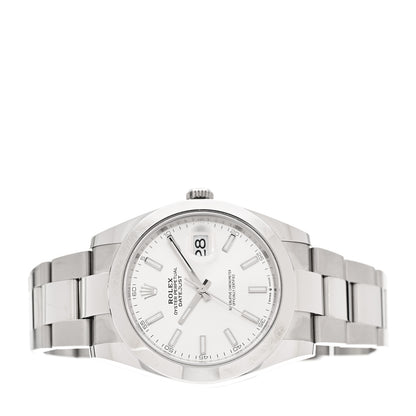 Rolex Stainless Steel 41mm Oyster Perpetual Datejust Watch Silver 126300 2 of 5