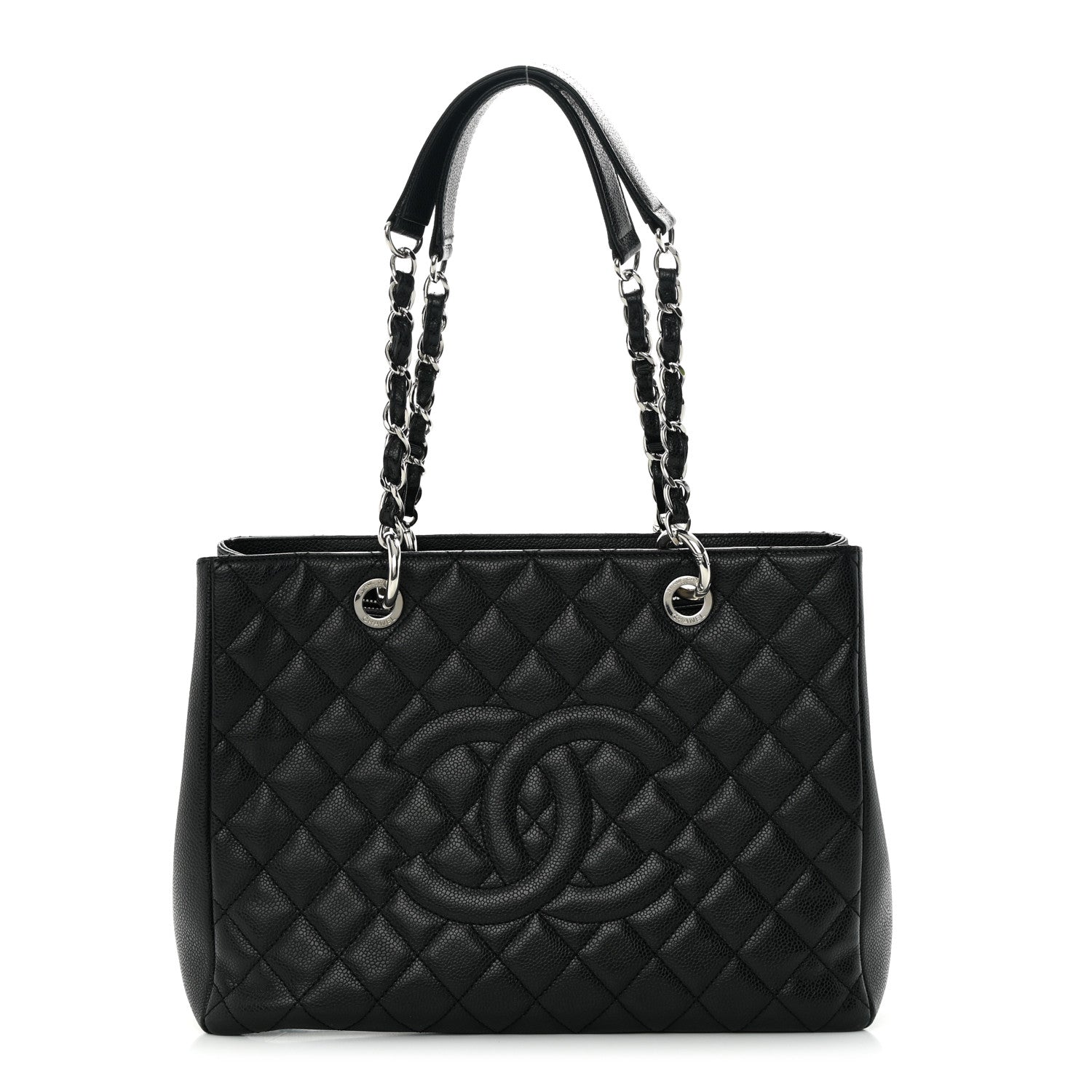 Chanel Caviar Quilted Grand Shopping Tote GST Black 1 of 15