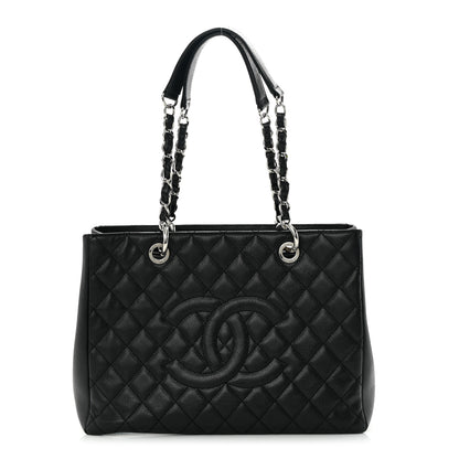 Chanel Caviar Quilted Grand Shopping Tote GST Black 1 of 15