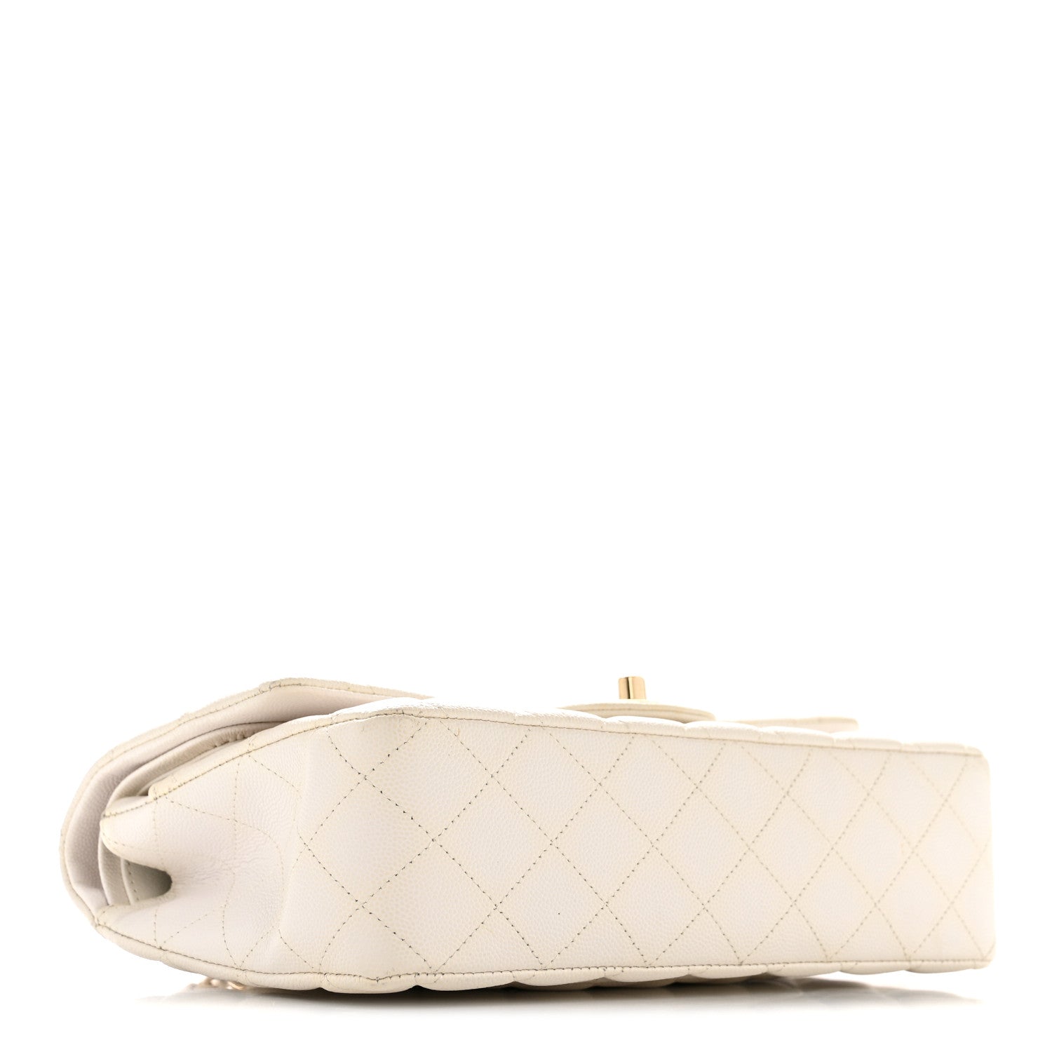 Chanel Caviar Quilted Medium Double Flap White 4 of 15