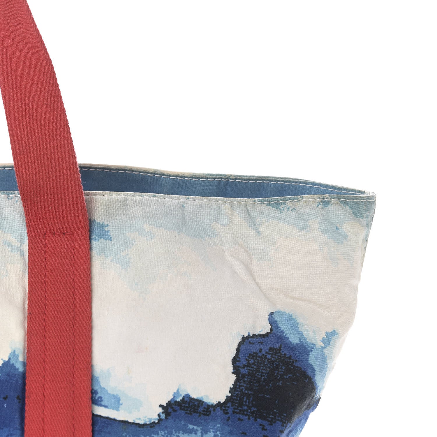 Chanel Canvas Surf Tote Red Blue 21 of 25