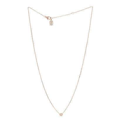 Cartier 18K Pink Gold Diamond XS D'Amour Pendant Necklace 3 of 5
