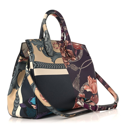Salvatore Ferragamo Calfskin Elisabetta Piccolo Print The Studio Bag White Multicolor 4 of 10