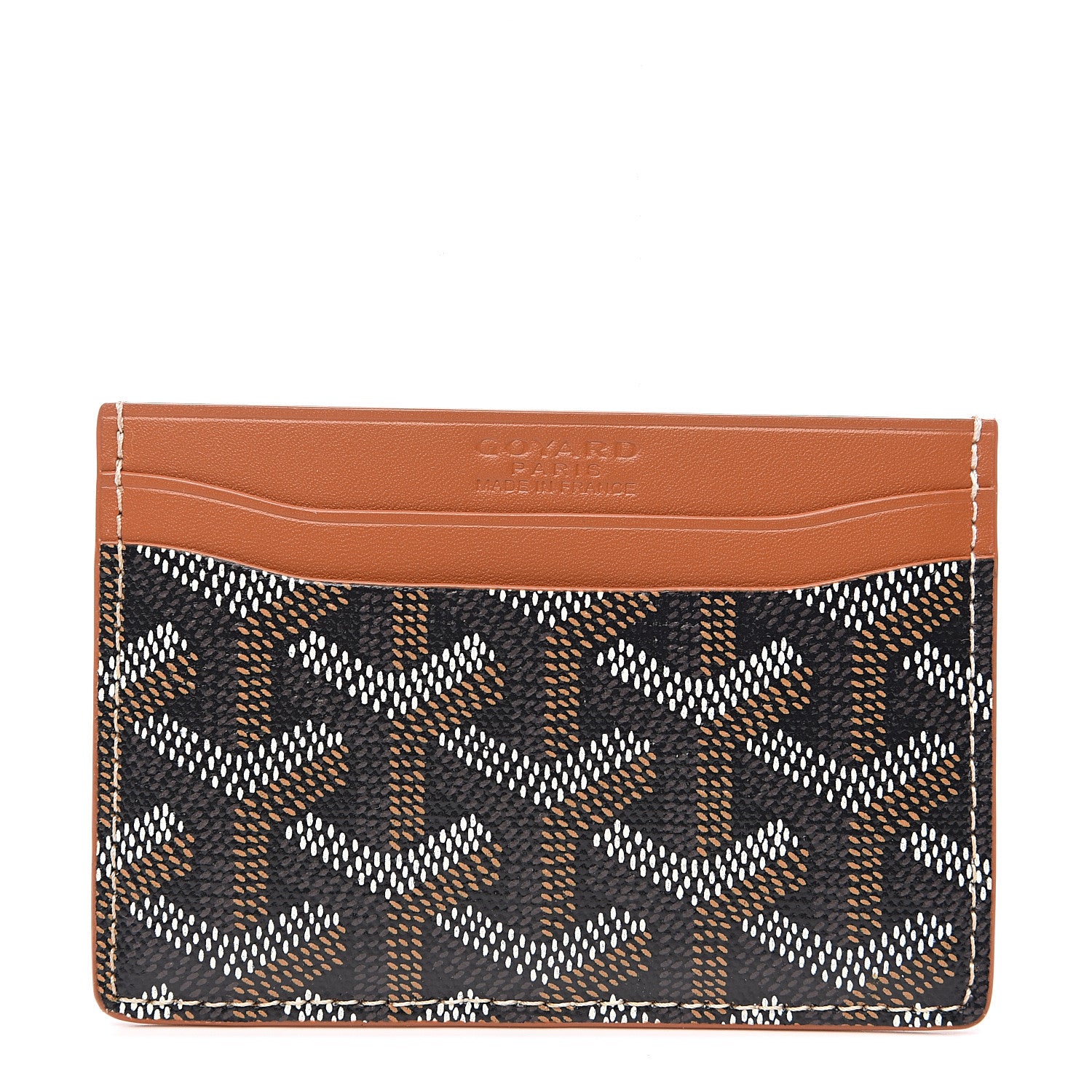 Goyard Goyardine Saint Sulpice Card Holder Black Gold 1 of 5