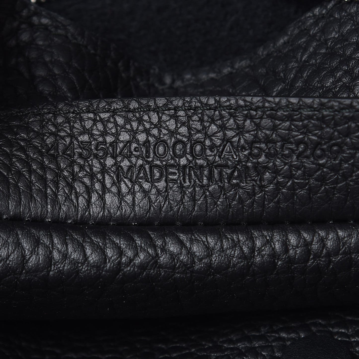 Veau Grana Perforated Blackout Hardware City Black