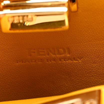 Fendi Shiny Nappa Nano Peekaboo Maxi Handle Satchel Mimosa 7 of 9
