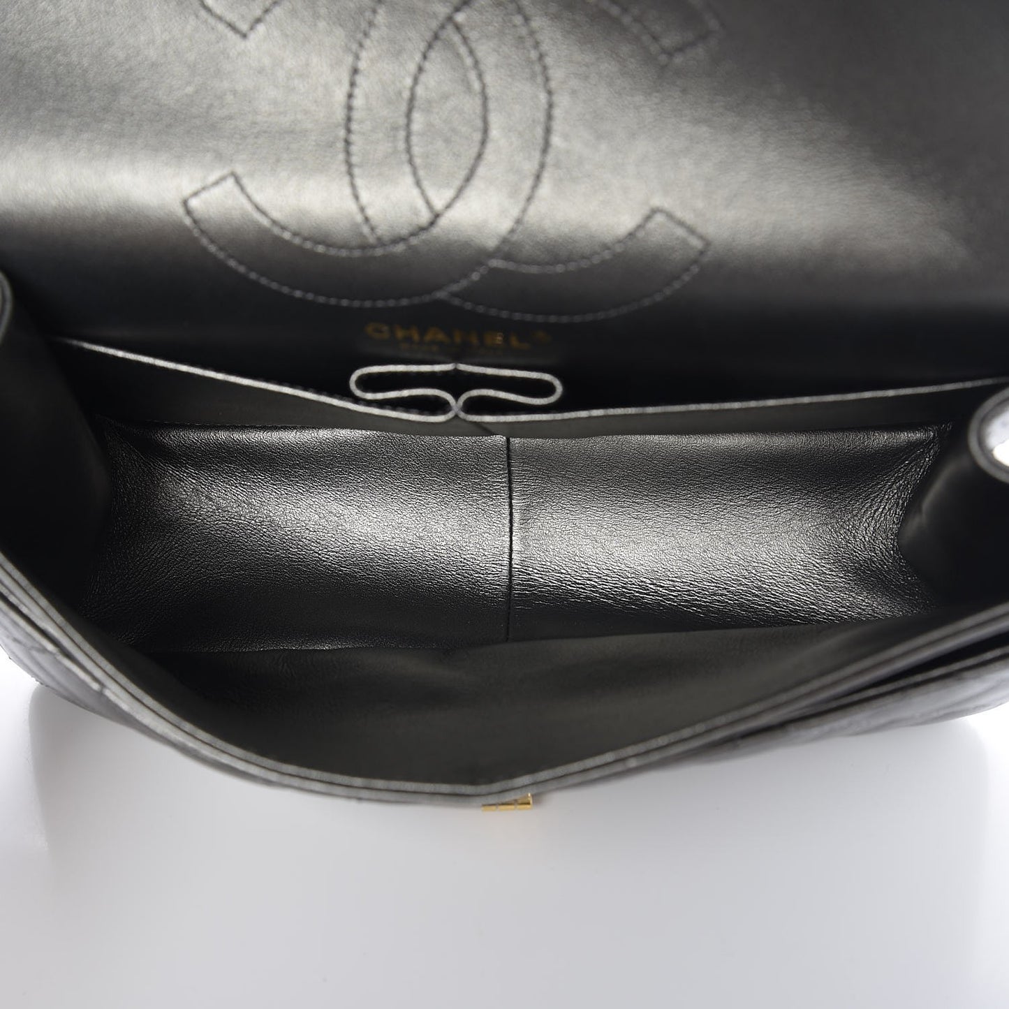 Metallic Calfskin Quilted 2.55 Reissue 226 Flap Charcoal