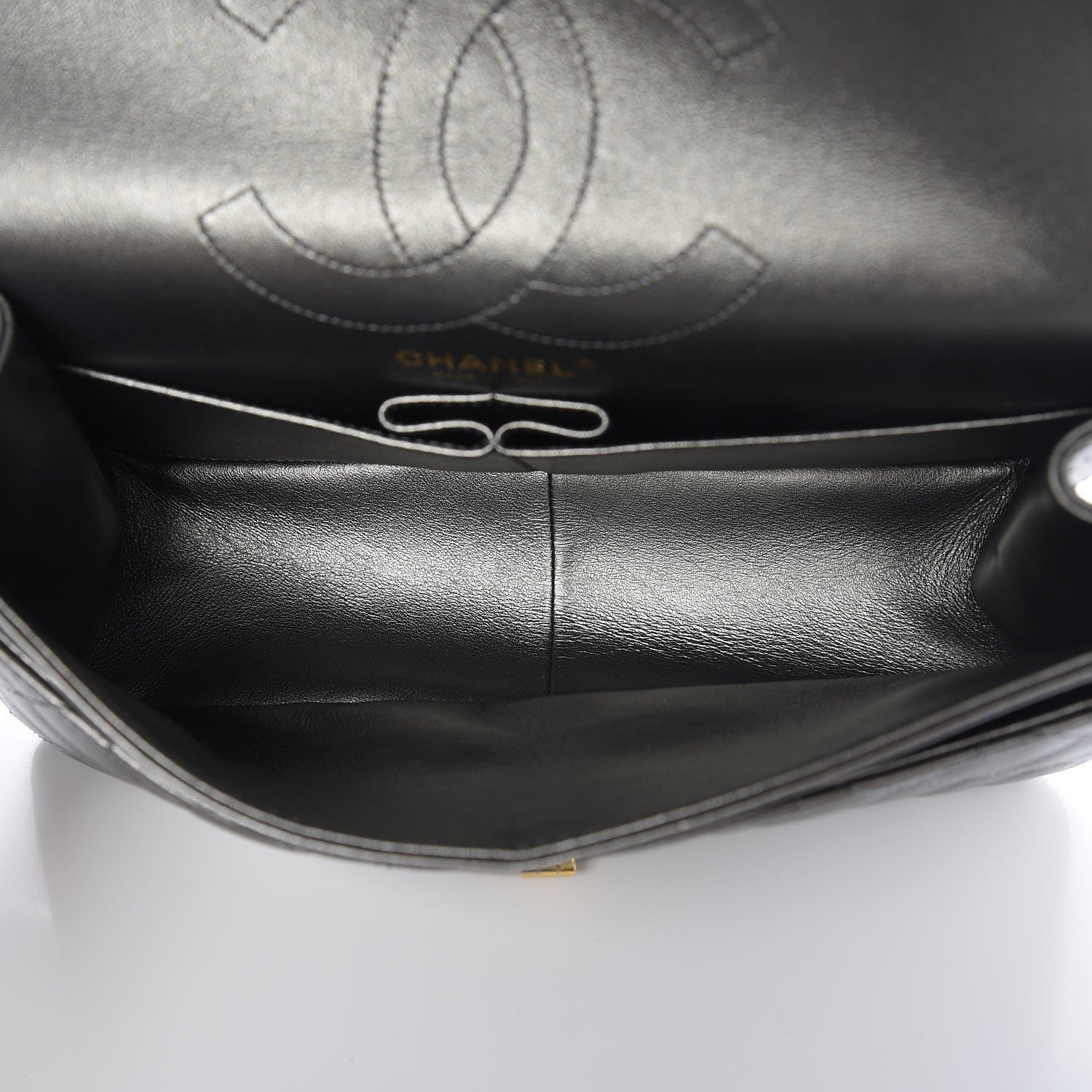 Chanel Metallic Calfskin Quilted 2.55 Reissue 226 Flap Charcoal 5 of 8
