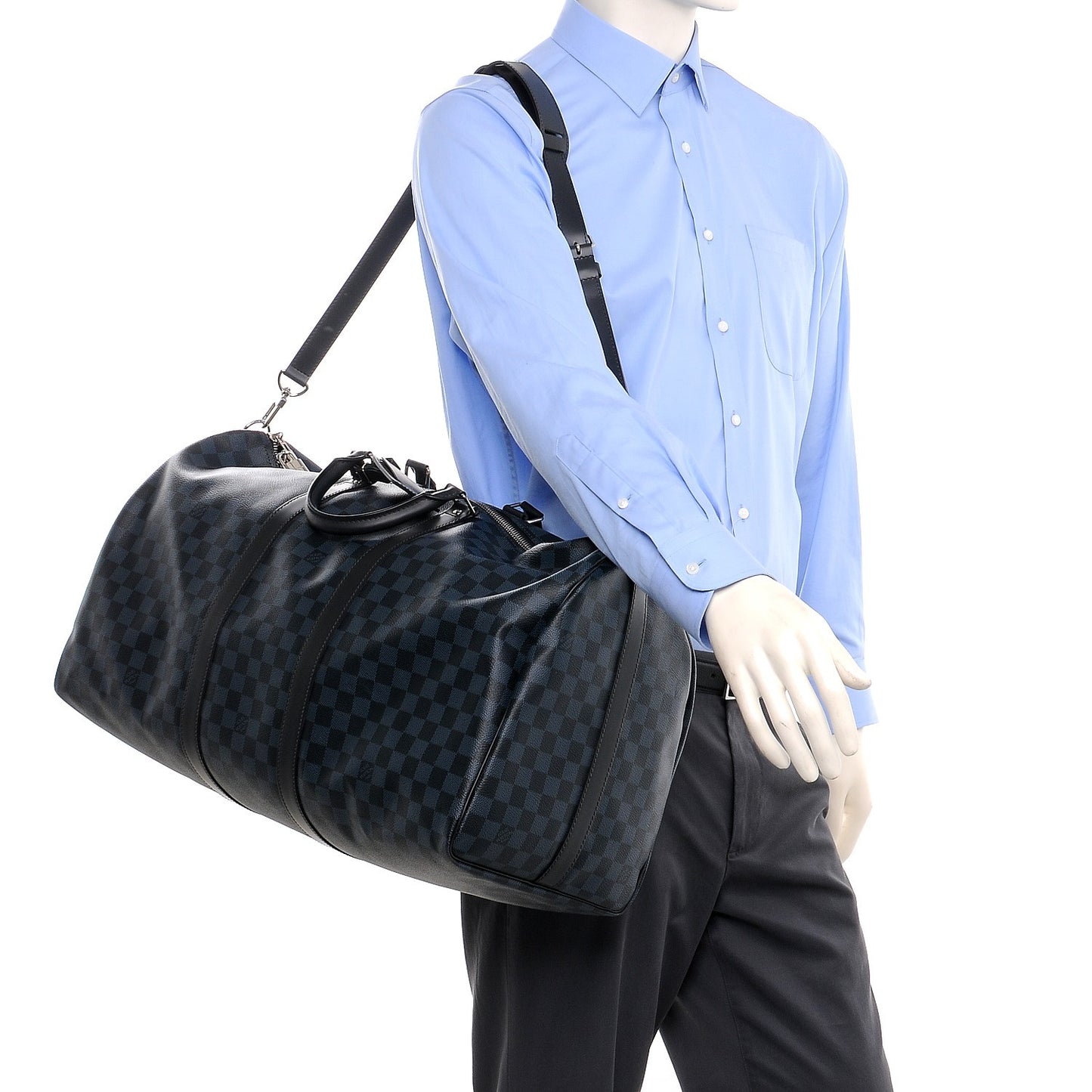 Damier Cobalt Keepall Bandouliere 55